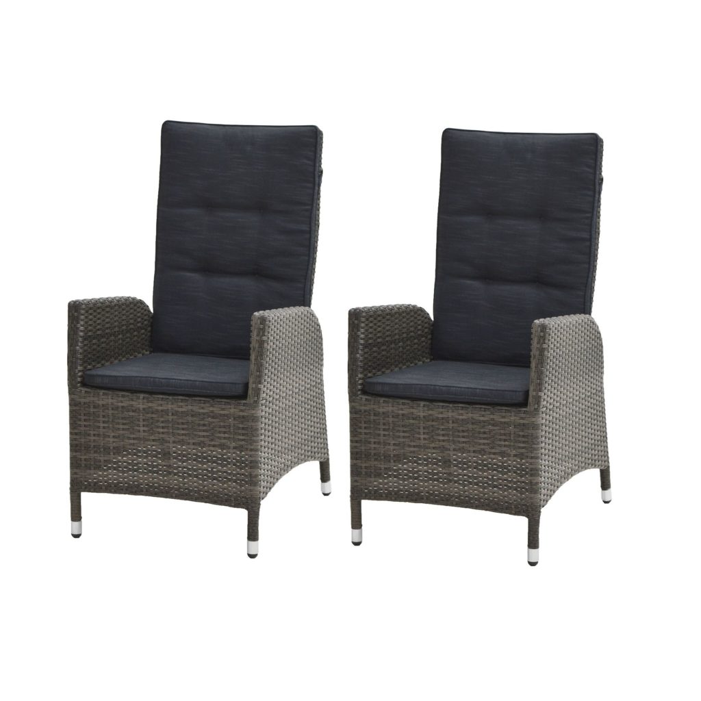 Gartenstuhl Rocking (2er-Set) - Polyrattan / Webstoff ...