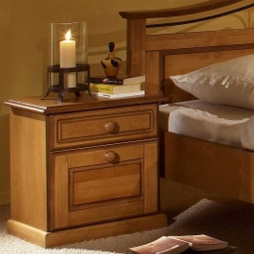 Nachtkommode in Honigfarben Pinie