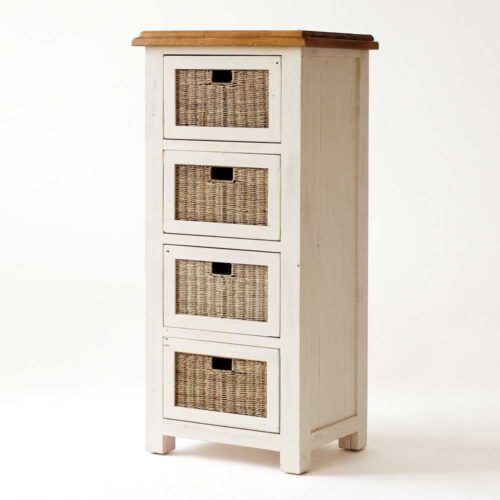 Kommode mit Rattanschubladen Rattan