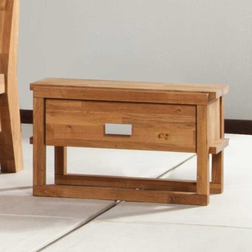 Nachtkonsole in Wildeichefarben Geölt