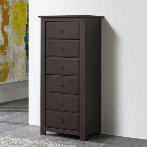 Schubladenkommode im Kolonialstil Kiefer Massivholz