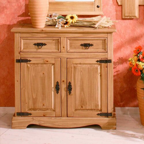 Kommode aus Kiefer Massivholz Mexico Design