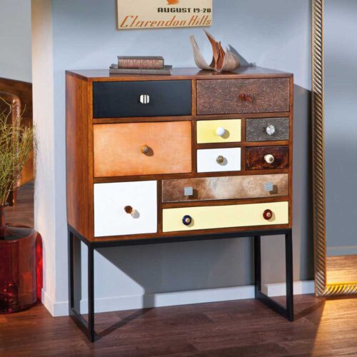 Hochkommode mit 10 Schubladen modern