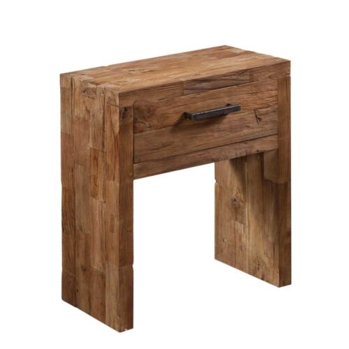 Nachttisch aus Teak Massivholz 50 cm