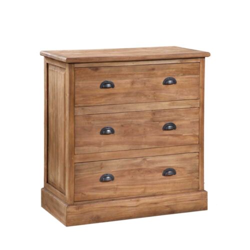 Schlafzimmer Kommode aus Teak Massivholz Schubladen