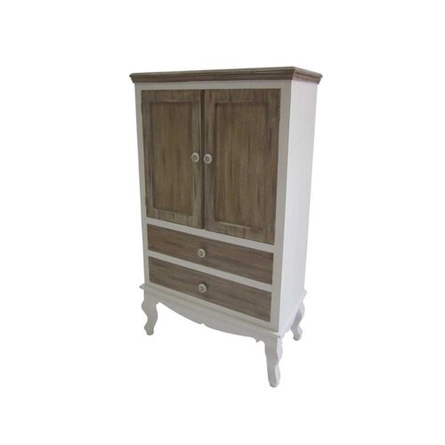 Vertiko im Landhausstil Weiß Holz