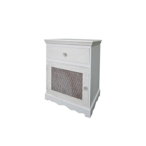 Nachtkommode im Landhausstil Tür