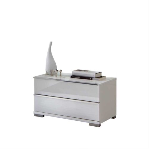 Nachtkommode in Weiß 60 cm