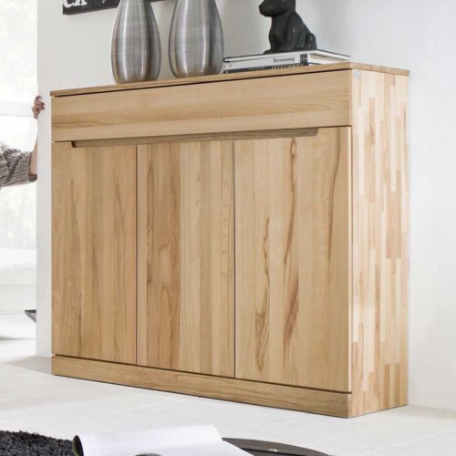 Wohnzimmer Sideboard aus Kernbuche massiv geölt 120 cm breit
