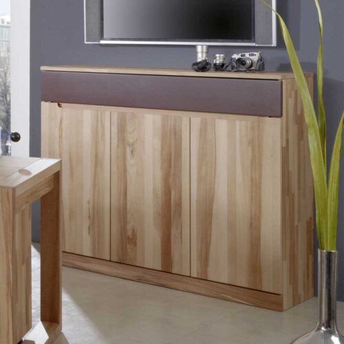 Design Sideboard aus Kernbuche Massivholz Braun