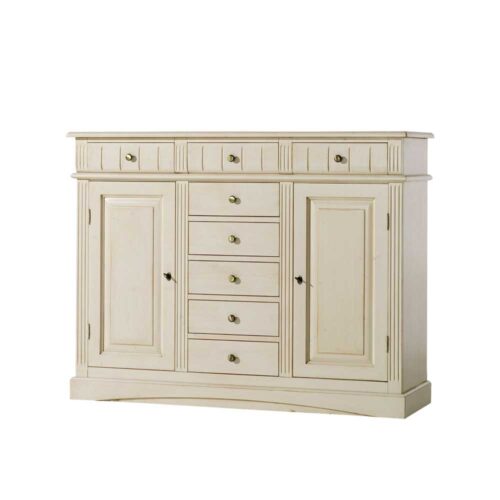 Fichte Sideboard in Creme Landhaus