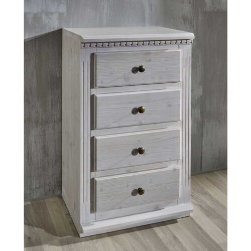 Garderoben Kommode in Hellgrau Landhaus