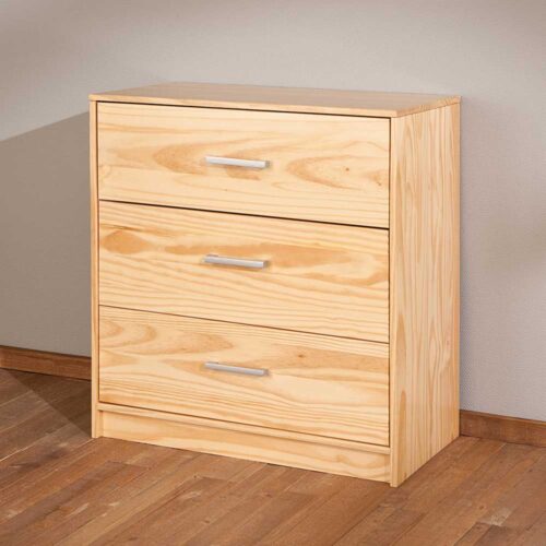 Holzkommode aus Kiefer massiv Schubladen