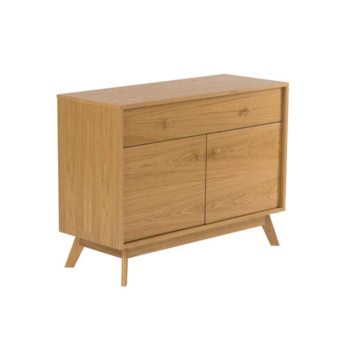 Schlafzimmer Kommode mit Eiche furniert 100 cm