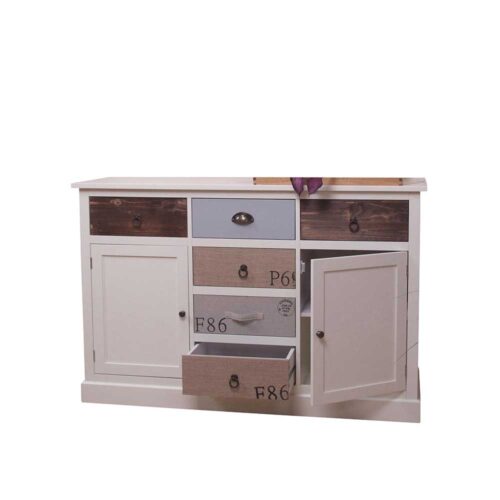 Design Kommode in Weiß Creme modern