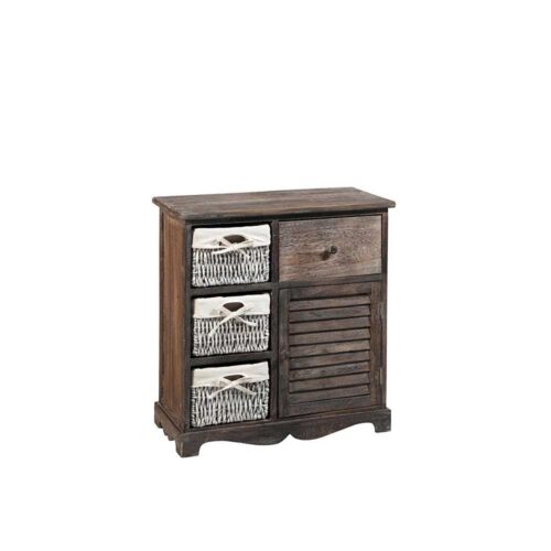 Kommode in Antik Braun Körben