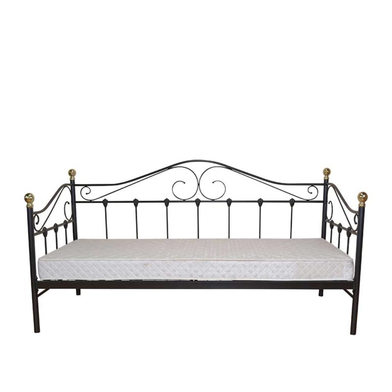 Metallbett in Schwarz Gästebett - moebel-Liebe.com