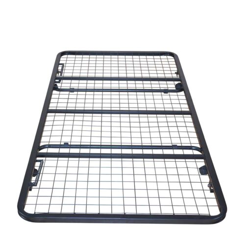 Metall Gästebett in Schwarz Rollen