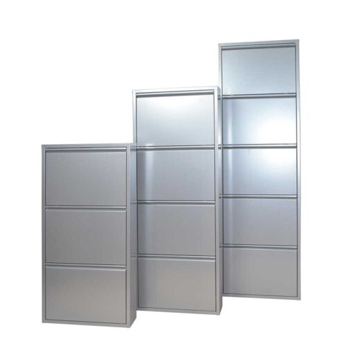 Schuhkipper in Grau Stahl