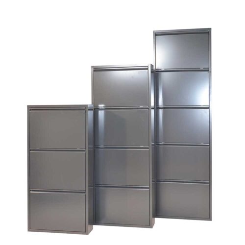 Schuhschrank in Anthrazit Klappen