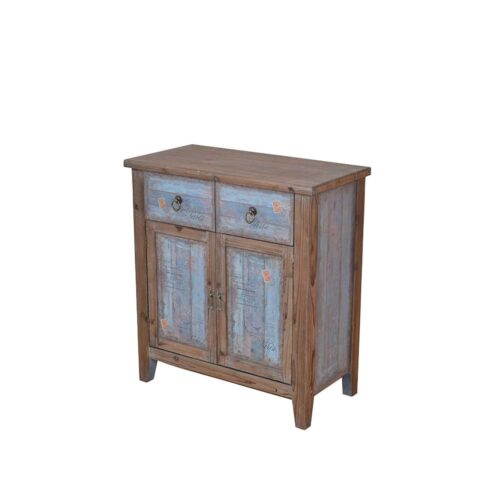 Vintage Kommode in Braun Bunt 80 cm breit