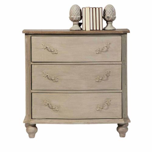 Schubladenkommode in Creme Weiß Vintage Design