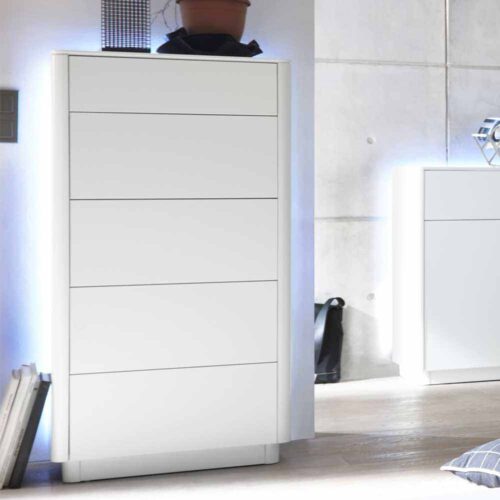 Schlafzimmer Kommode mit LED Beleuchtung Schubladen