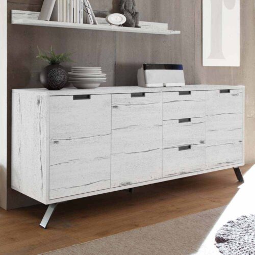 Sideboard in Weißeiche Retro modern