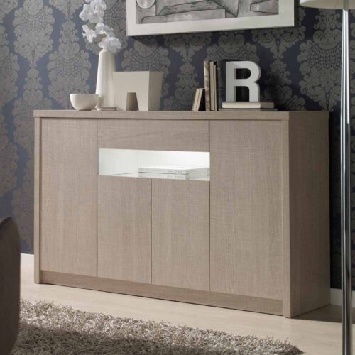 Anrichte in Sonoma Eiche Beleuchtung