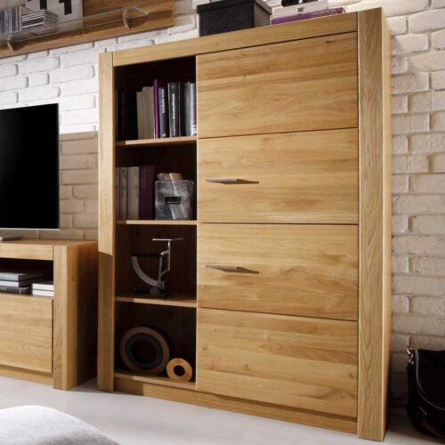 Highboard aus Asteiche für Wohnzimmer