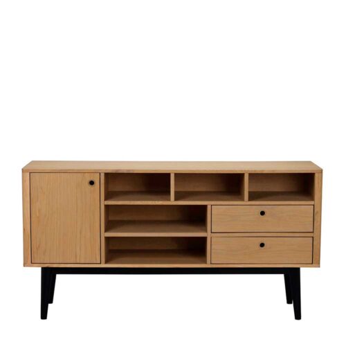 Retro Sideboard Eiche furniert 150 cm breit