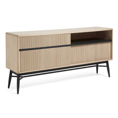 Sideboard aus Eiche geriffelt Schiebeütren