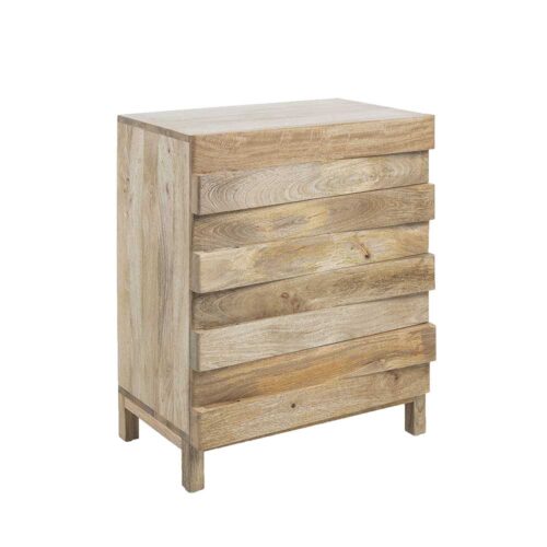 Kommode aus Mangobaum Massivholz 90 cm hoch