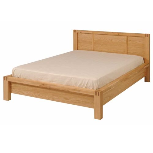 Bett mit Echtholz furniert lackiert