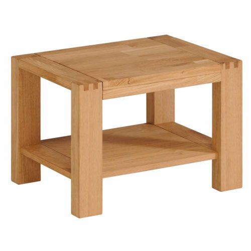 Bett Beistelltisch aus Eiche lackiert 50 cm (2er Set)