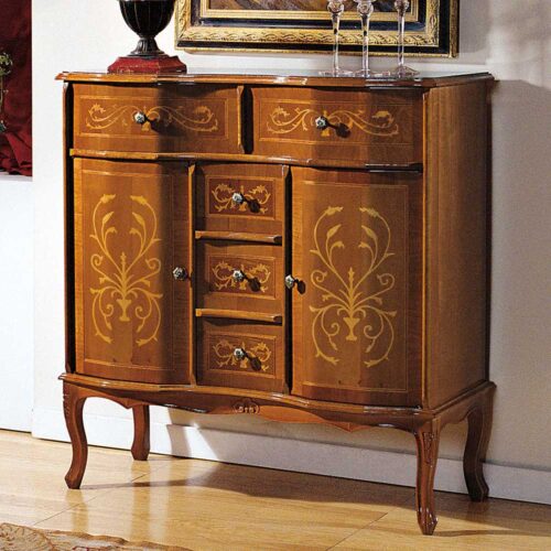 Kommode im Barock Style Nussbaum furniert