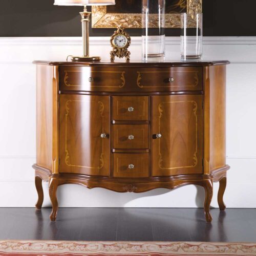 Barock Sideboard Nussbaum furniert 120 cm