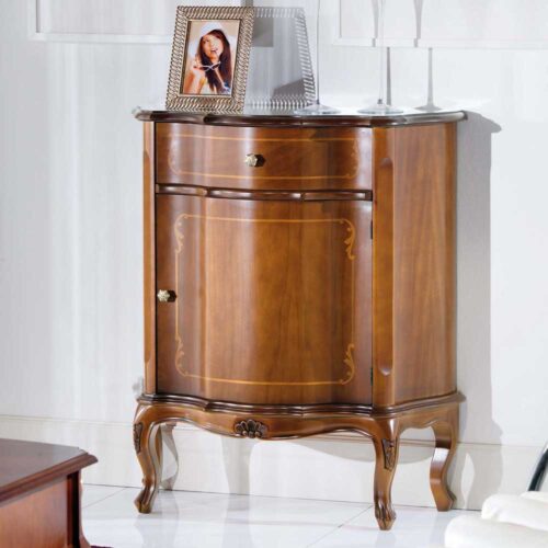 Kommode Barock Style Nussbaum furniert und lackiert