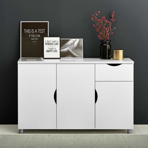 Sideboard in Weiß 120 cm