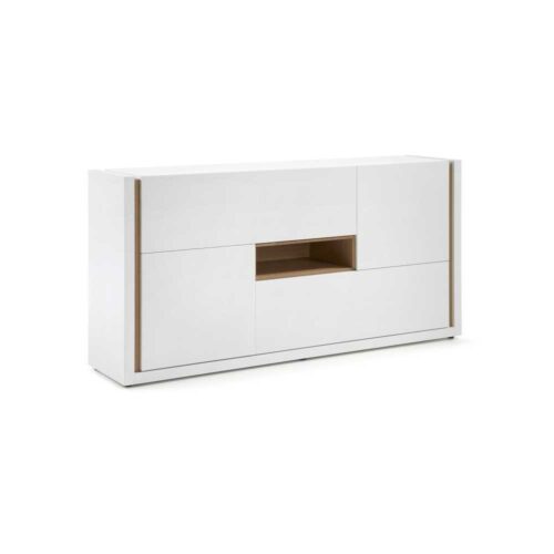 Sideboard in Weiß Eiche Furnier