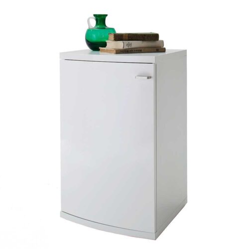 Schrank Hochglanz in Weiß 69 cm hoch
