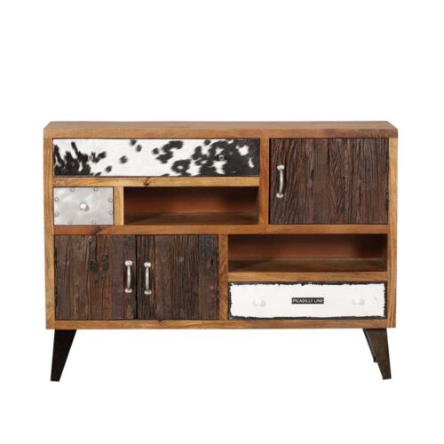 Design Anrichte mit Schubladen und Türen 120 cm breit