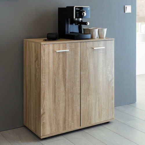 2 Türen Kommode in Eiche Sonoma Flur