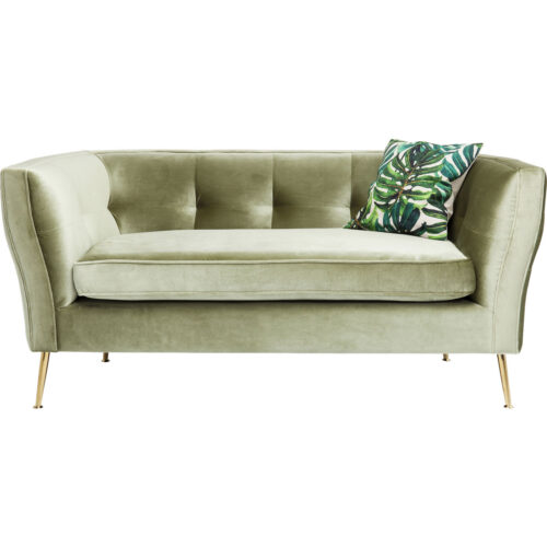 Sofa Rimini grün Samt 2-Sitzer 160cm