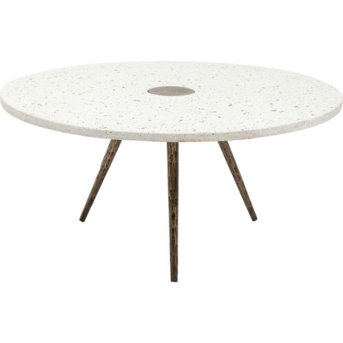 Couchtisch Terrazzo weiß D92cm