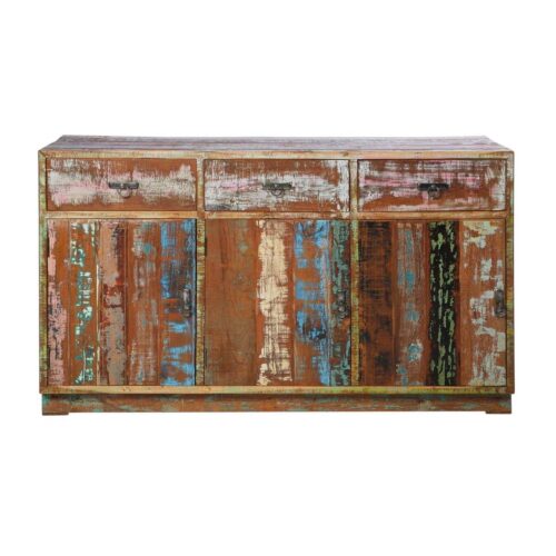 Sideboard Vintage Colore aus recyceltem Teakholz