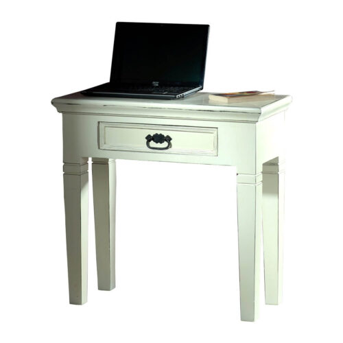 Telefontisch in Mango teilmassiv  antikweiß