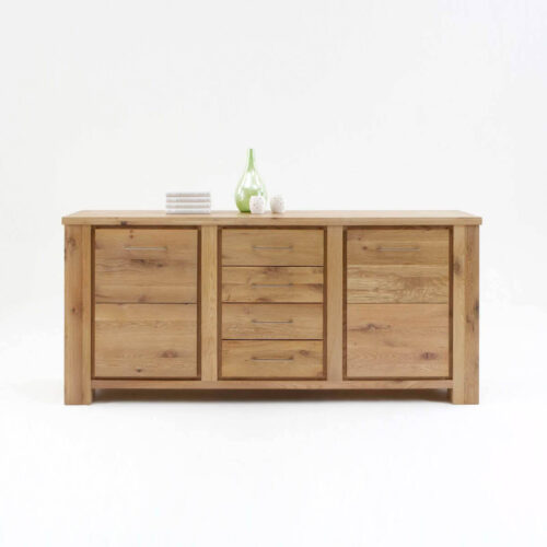 Sideboard 2-türig in Wildeiche teilmassiv geölt