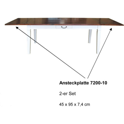 Ansteckplatten im 2er Set