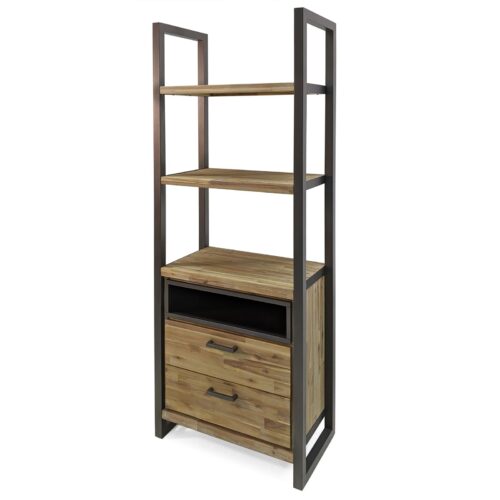 Bücherregal in Braun / Grau 200 cm Hoch